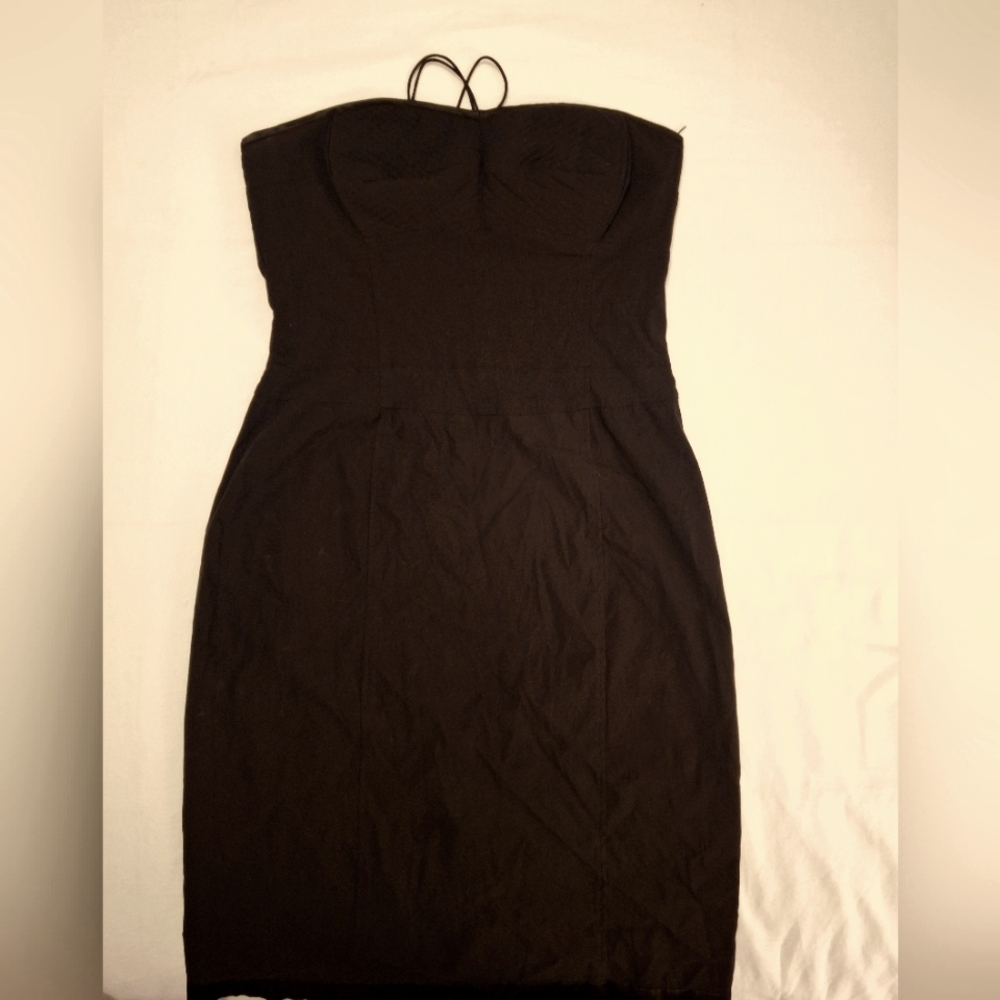 Corset Style Black Strapless Dress by Express
